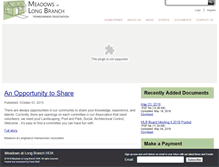 Tablet Screenshot of meadowsatlongbranchhoa.com